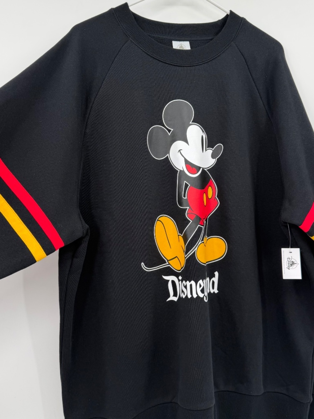 Disney Mickey Mouse Sweatshirt Adult XXL Black Disneyland Crew Neck Classic - Picture 3 of 11